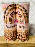20 ounce skinny Teacher Tumblers Various Designs