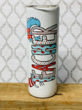 20 ounce skinny Teacher Tumblers Various Designs