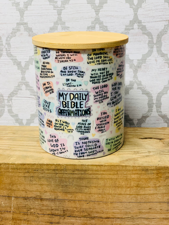 10 ounce candle My Daily Bible Affirmations