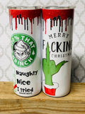 20 ounce skinny Christmas Tumblers