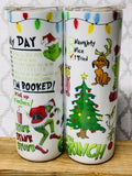 20 ounce skinny Christmas Tumblers