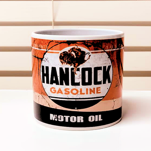 Hancock oil can 14 ounce coffee cup