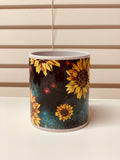 Galaxy Sunflower Coffee Cup