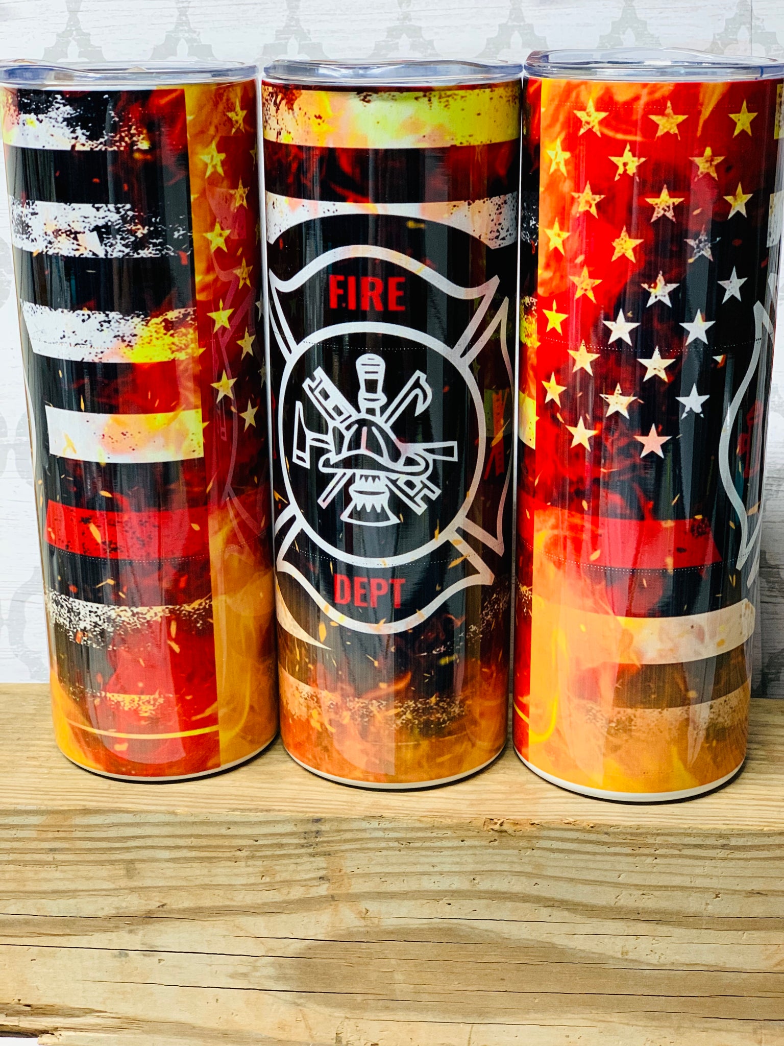 Firefighter Tumbler - Tumblers for Men – Vinyl Chaos Design Co.