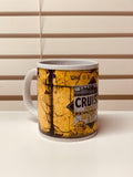 Oil Can Cruiser 14 ounce ceramic coffee cup