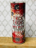 20 ounce skinny Christmas Tumblers